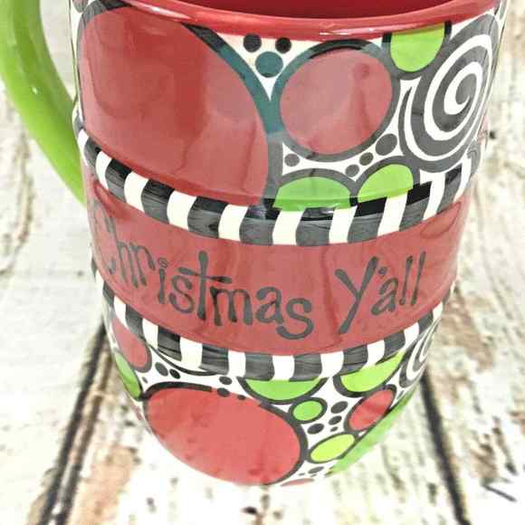 Burton & Burton Christmas Holiday Mug Cup Merry Christmas Ya'll - Picture 3 of 7